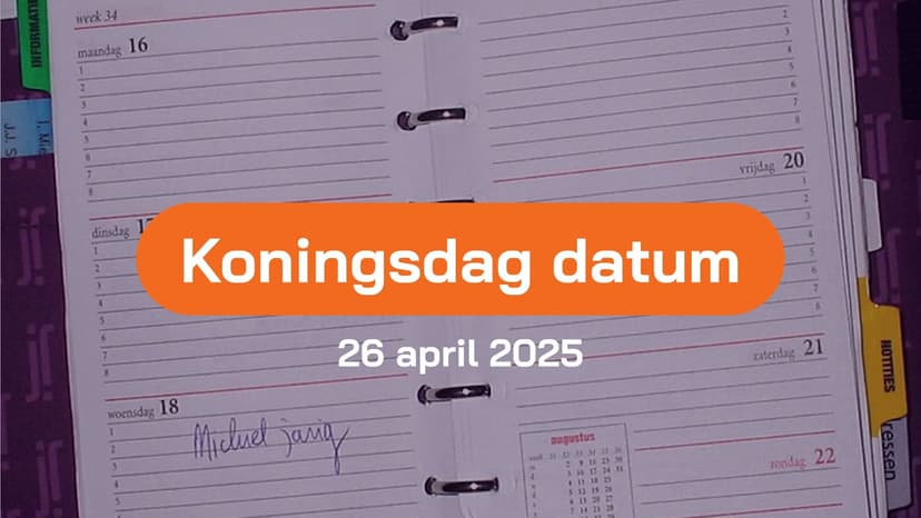 Konignsdag datum 2025 Blue Orange